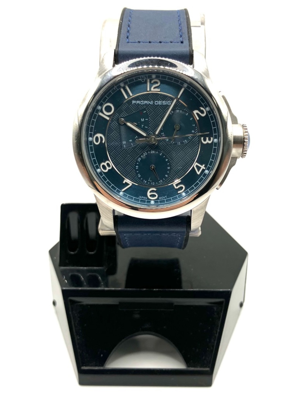 Beautiful Blue Quartz Chronograph Watch
